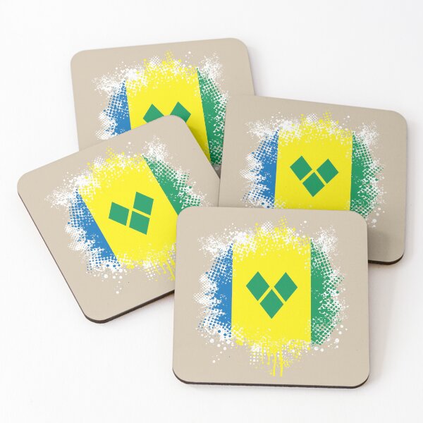 Item preview, Flag of Saint Vincent and the Grenadines - Splat designed and sold by pixelinga.