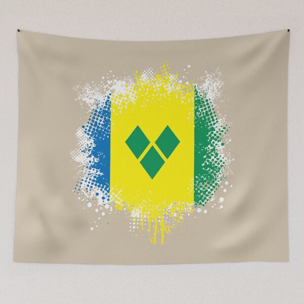 Item preview, Flag of Saint Vincent and the Grenadines - Splat designed and sold by pixelinga.