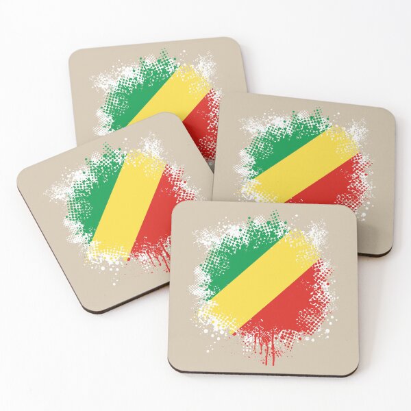 Item preview, Flag of Republic of the Congo - Splat designed and sold by pixelinga.