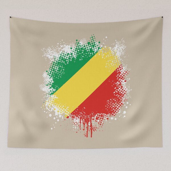 Item preview, Flag of Republic of the Congo - Splat designed and sold by pixelinga.
