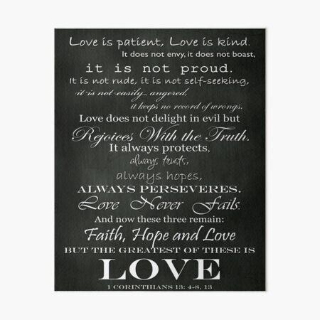 Love Is Patient Art Board Print