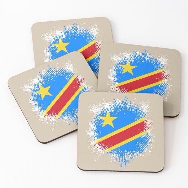 Item preview, Flag of Democratic Republic of the Congo - Splat designed and sold by pixelinga.