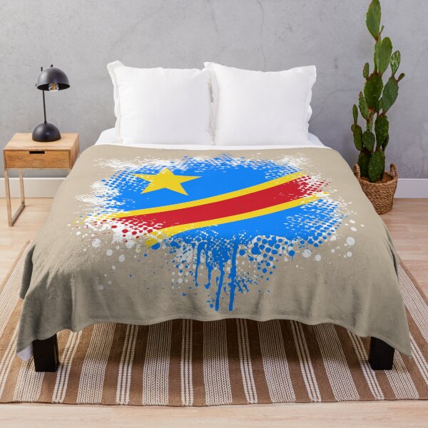Item preview, Flag of Democratic Republic of the Congo - Splat designed and sold by pixelinga.