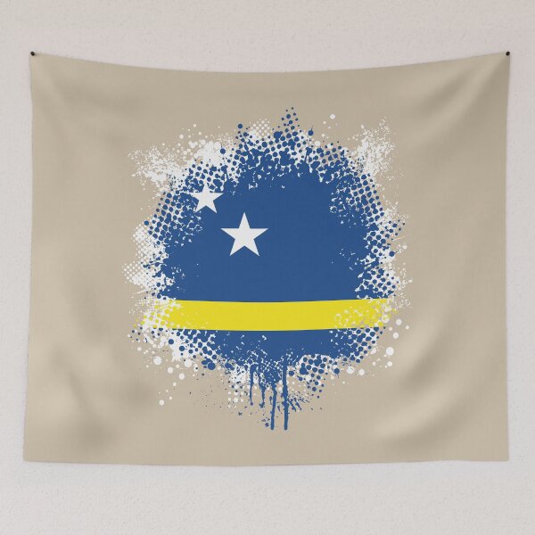Artikelvorschau, Flag of Curaçao - Splat entworfen und verkauft von pixelinga.