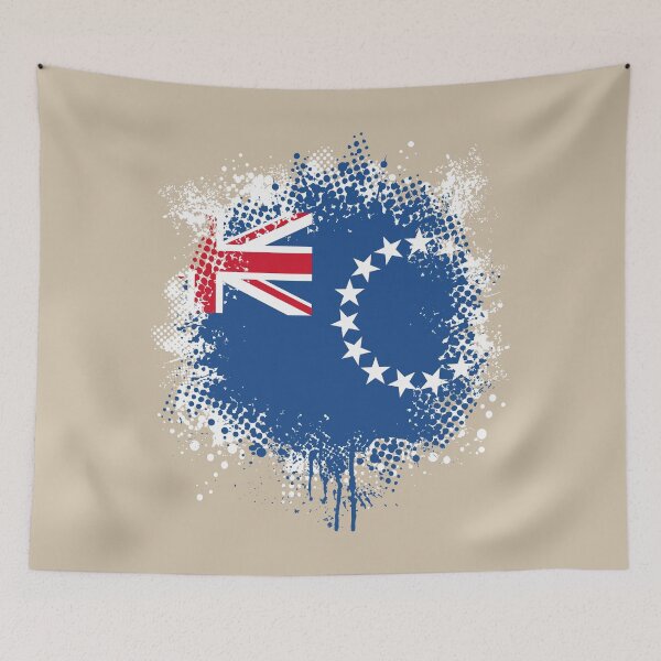 Item preview, Flag of Cook Islands - Splat designed and sold by pixelinga.