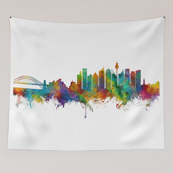 Item preview, Sydney Australia Skyline designed and sold by ArtPrints.