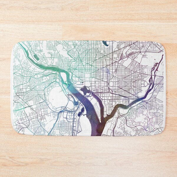 Item preview, Washington D.C. Abstract Watercolor Print by Zouzounio Art designed and sold by zouzounioart.