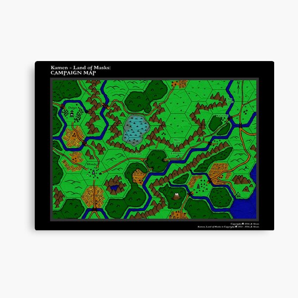 Kamen, Land of Masks Canvas Print
