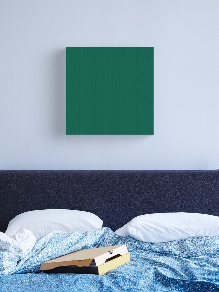 Dark Emerald Green - Lowest Price On Site - Accent Color Decor Canvas  Print for Sale by WizzlesEmporium