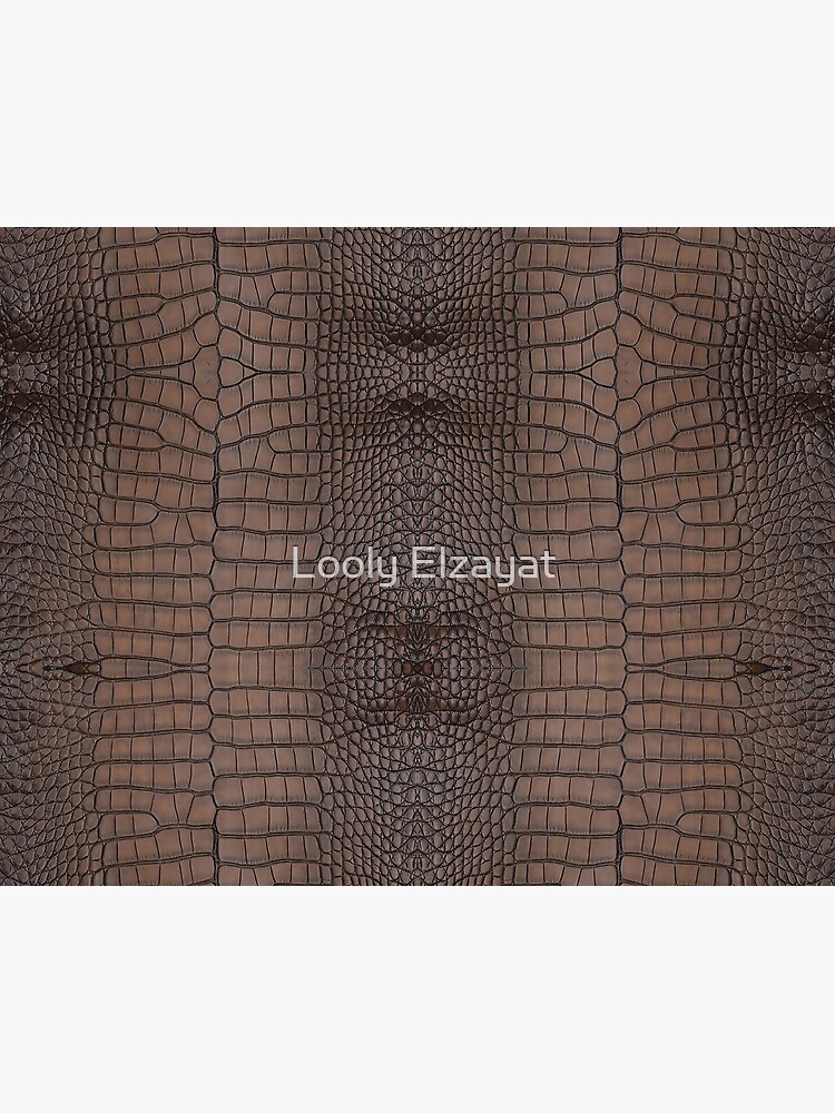 Black Crocodile Leather Print Wallpaper by Looly Elzayat