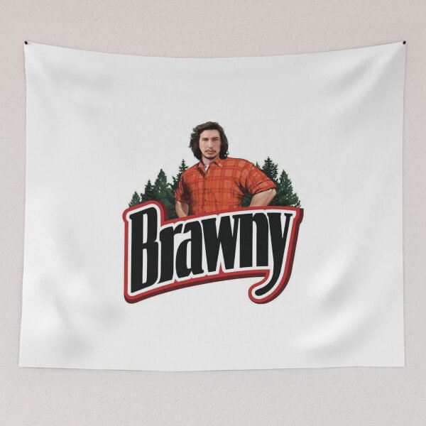 Item preview, Adam Driver/Flip Zimmerman as the Brawny Man in flannel designed and sold by lilstarfighter.