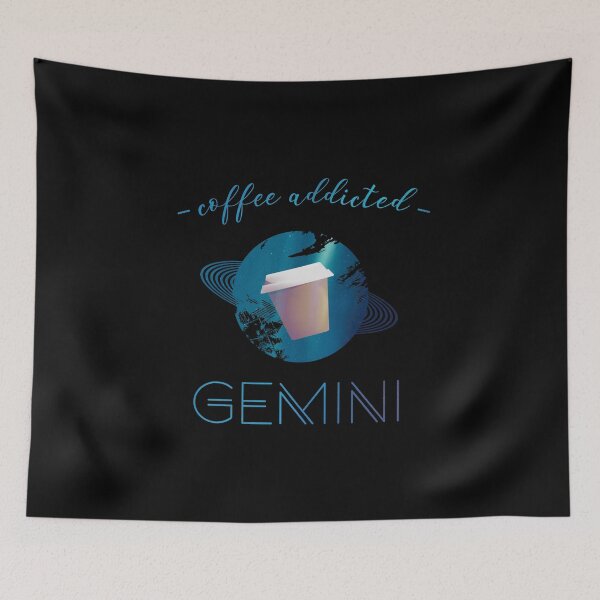 Item preview, Coffee Lover Coffee Addict Gemini Horoscope Zodiac designed and sold by yellowpomelo.
