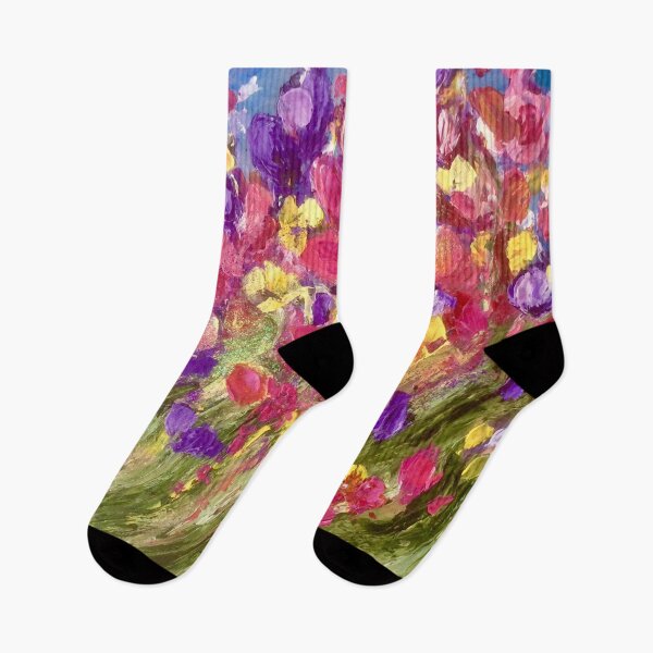 Item preview,  Flowers blowing in the wind. designed and sold by Angela Haig-Harrison.