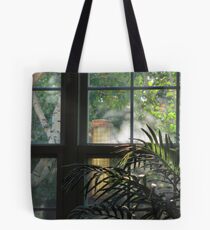 "Window and Birdfeeder" Tote Bag