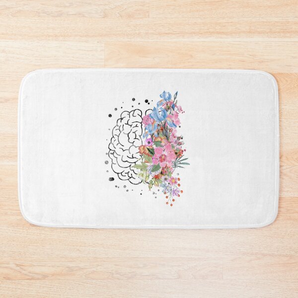 Item preview, Brain anatomy,  watercolor Brain, flowers brain, brain with Flowers designed and sold by Rosaliartbook.