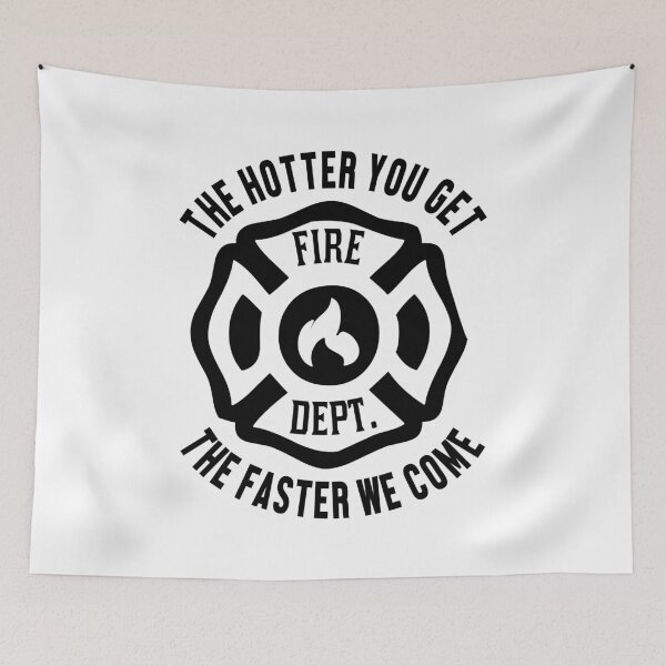 Item preview, Firefighter the hotter you get funny gift designed and sold by Blameit97.