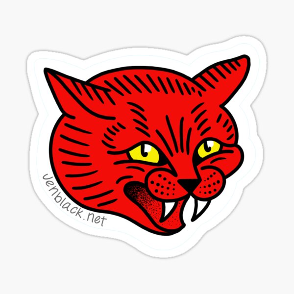 Hissy Cat Sticker
