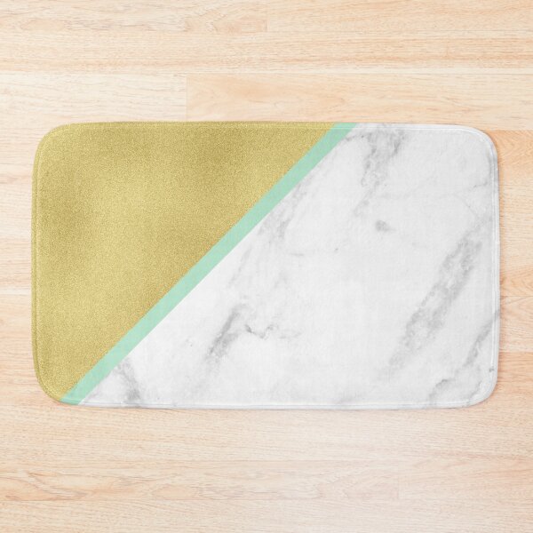 Item preview, Golden and green geometric marble background designed and sold by Jenmag.
