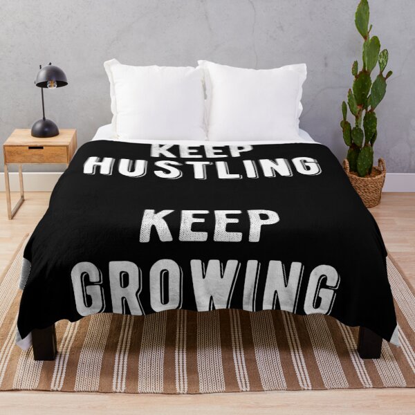 Item preview, Inspirational - Keep Hustling Keep Growing Quote designed and sold by MotivationFlow.