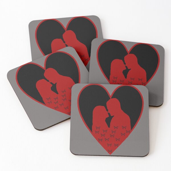 Item preview,  Heart lovers couple - butterflies - couple - love designed and sold by kreawusel-bin.