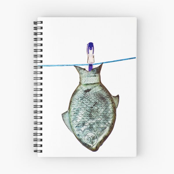 Item preview, Fish hot water bottle on clothesline designed and sold by Martin Langer.