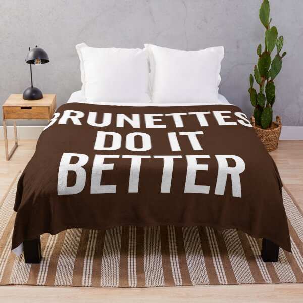Item preview, Brunettes Do It Better Funny Saying designed and sold by quarantine81.