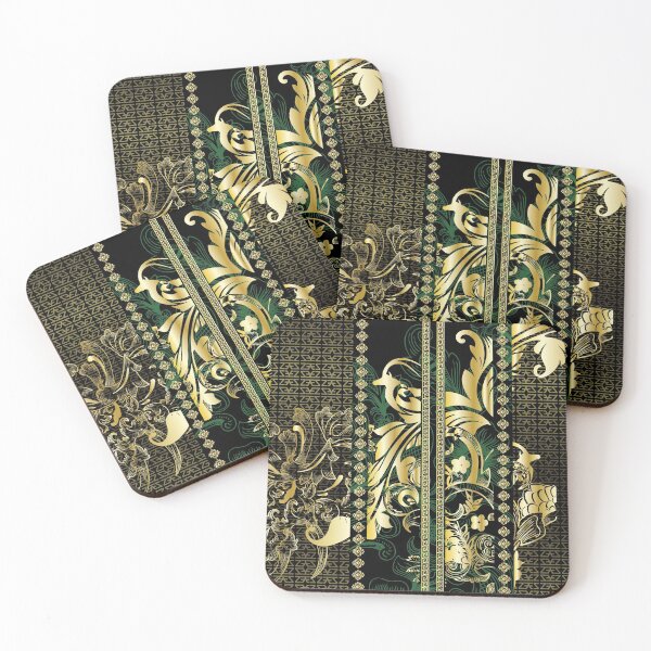 Item preview, All Over Print Luxury Baroque Tranquil Elemental Gold Ornament designed and sold by yez.