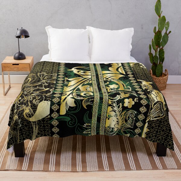 Item preview, All Over Print Luxury Baroque Tranquil Elemental Gold Ornament designed and sold by yez.