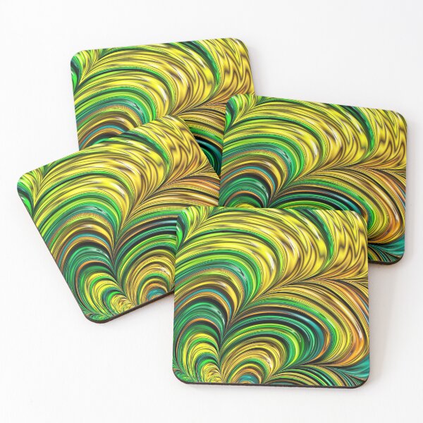 Item preview, Green Fractal Tornadoes designed and sold by Elisabeth Lucas.