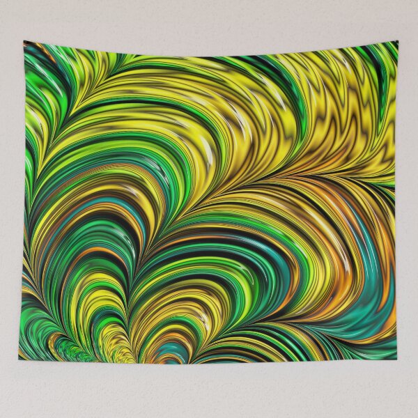 Item preview, Green Fractal Tornadoes designed and sold by Elisabeth Lucas.