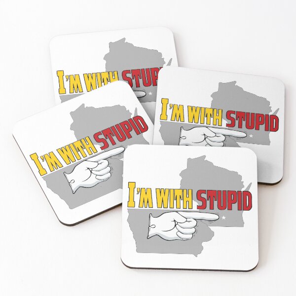 Item preview, I'M WITH STUPID (Iowa) designed and sold by 77Mongo.