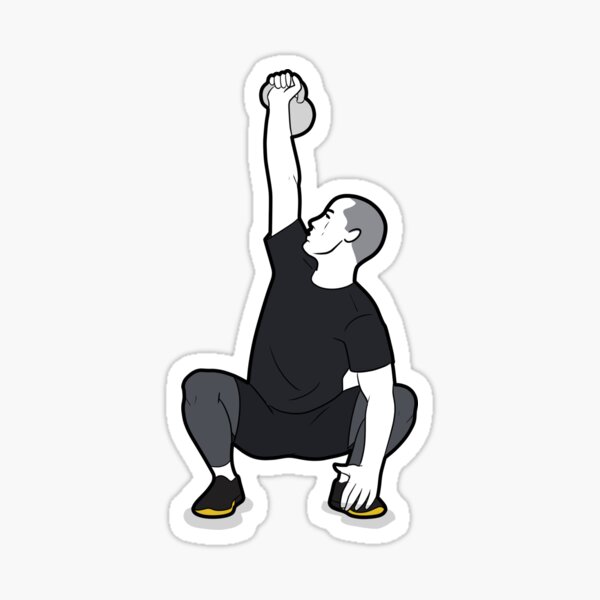 Kettlebell Exercise- Sots Press Sticker