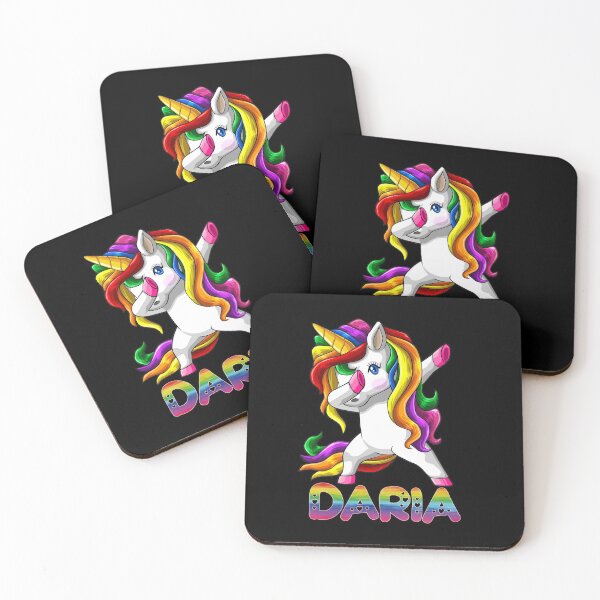 Item preview, Daria Name Rainbow Text -  Daria Dabbing Unicorn Gift For Daria designed and sold by MariaLeona.