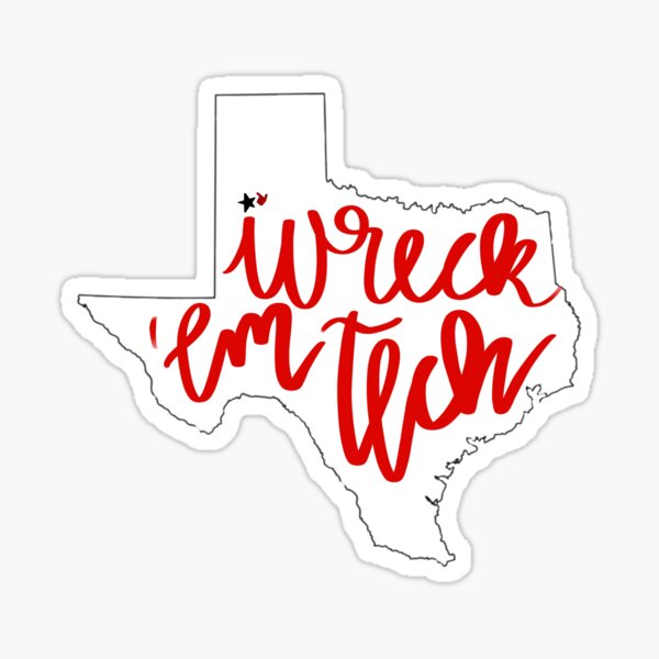 Photography Texas Tech sticker Collectable Sticker Sticker Lubbock TX