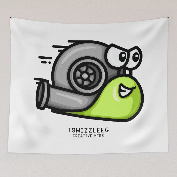 Item preview, Turbo Snail - Lime Green 2 designed and sold by TswizzleEG.