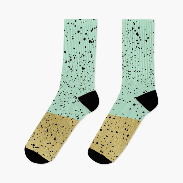 Item preview, Black dots on a green and golden background designed and sold by Jenmag.