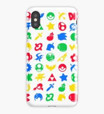 Super Smash Logos Phone Case (WHITE) iPhone Case