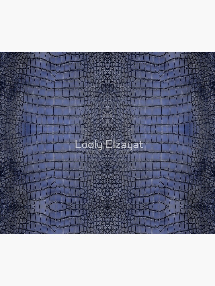Black Crocodile Leather Print Wallpaper by Looly Elzayat