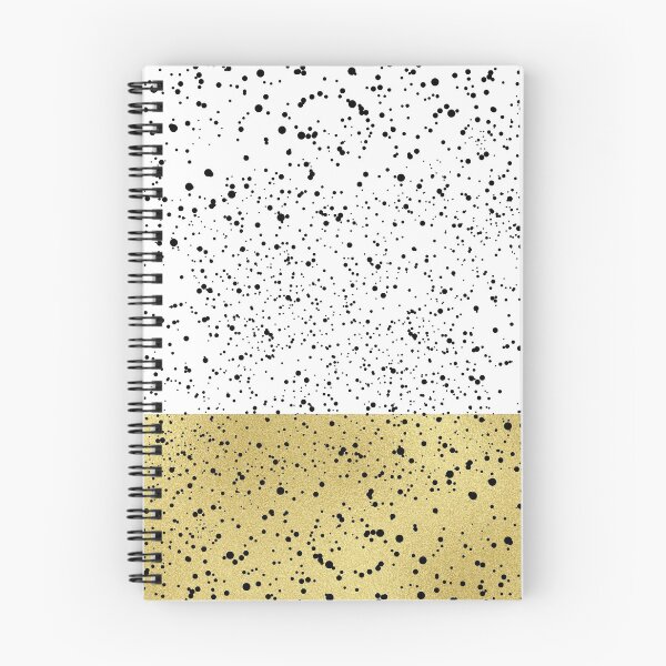 Item preview, Black dots on white and golden background designed and sold by Jenmag.