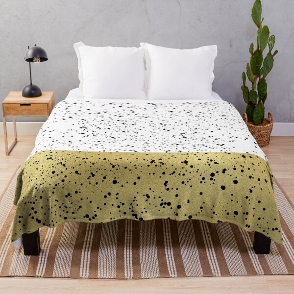 Item preview, Black dots on white and golden background designed and sold by Jenmag.