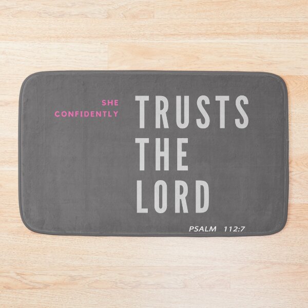 Item preview, She Confidently Trusts The Lord. Bible Verse Psalm 112:7 designed and sold by Roland1980.
