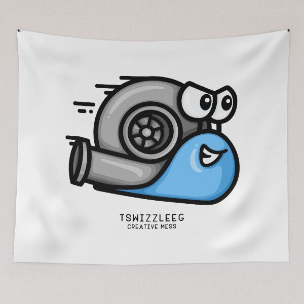 Item preview, Turbo Snail - Baby Blue designed and sold by TswizzleEG.