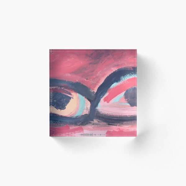 Pink Eye Acrylic Block