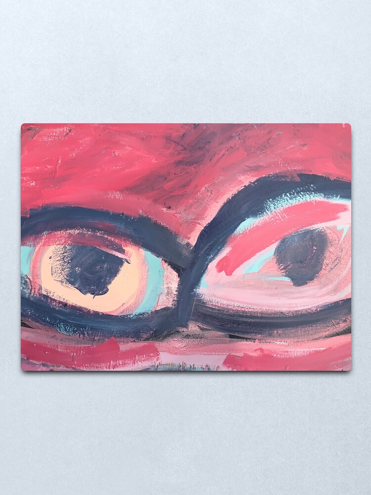Alternate view of Pink Eye Metal Print