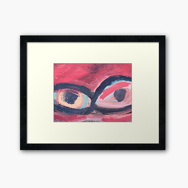 Pink Eye Framed Art Print