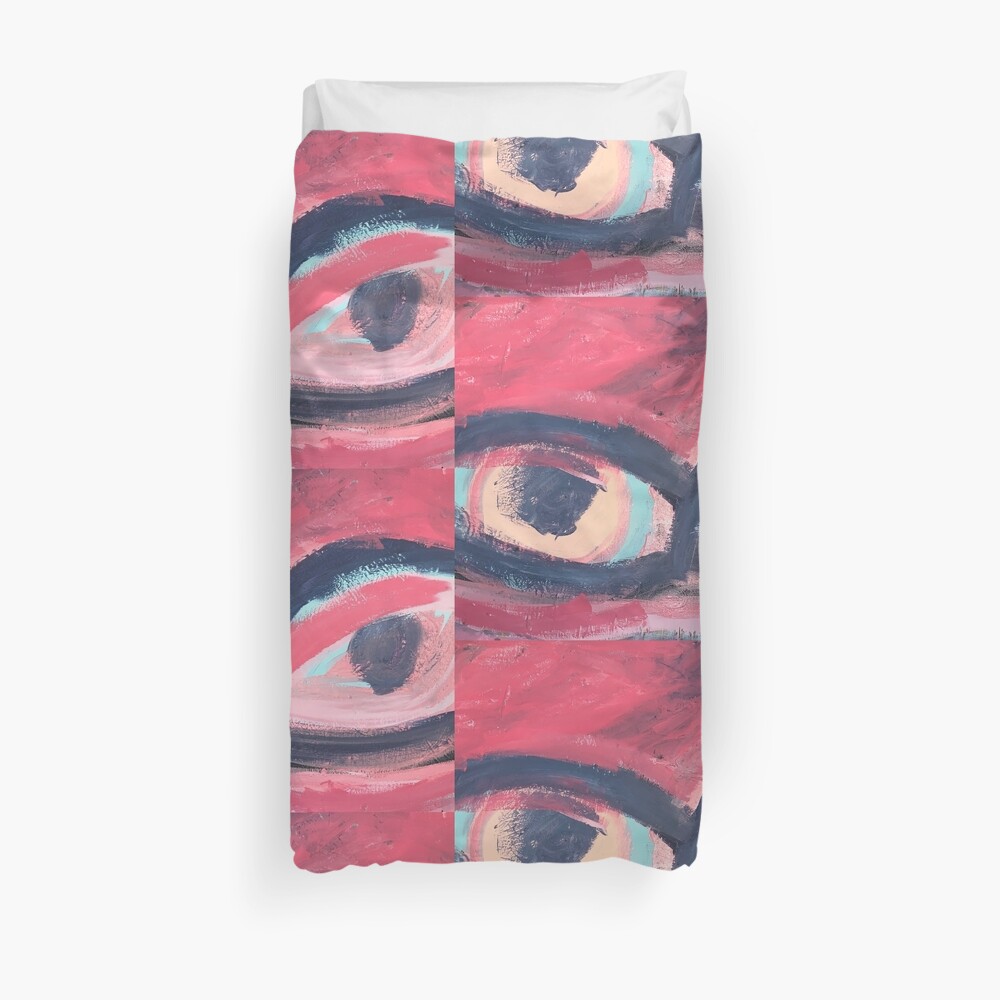 Pink Eye Duvet Cover