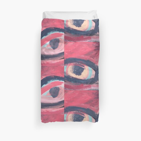 Pink Eye Duvet Cover