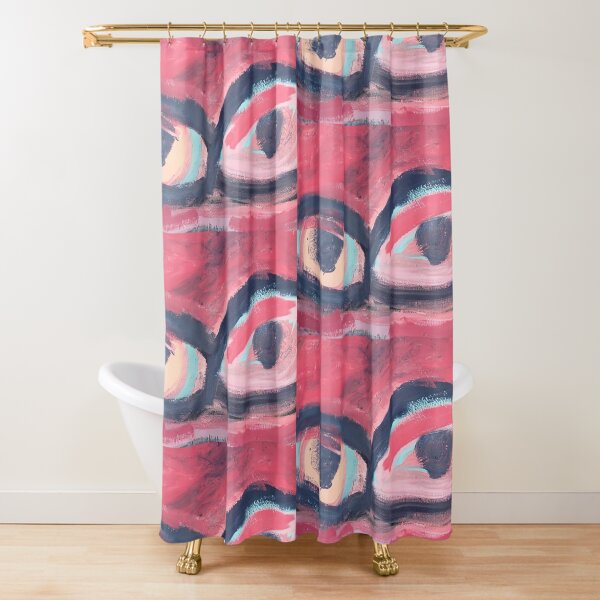 Pink Eye Shower Curtain