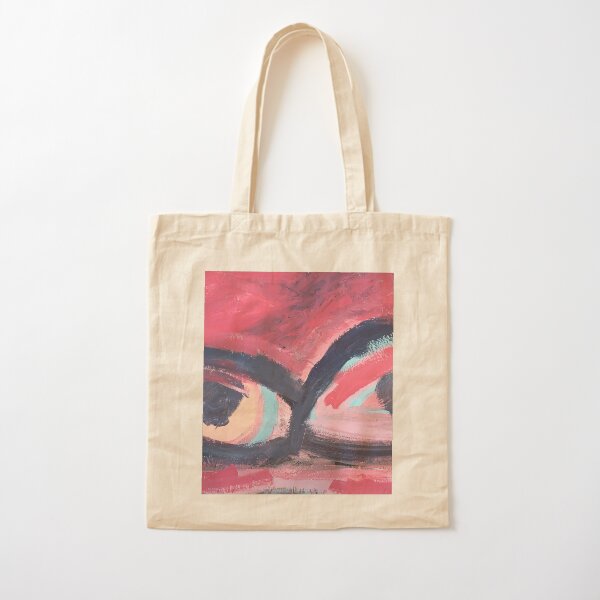 Pink Eye Cotton Tote Bag