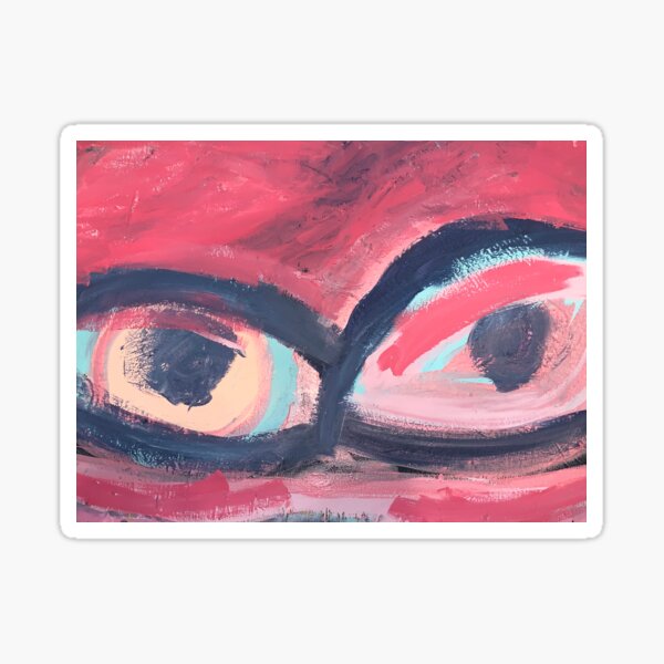 Pink Eye Sticker